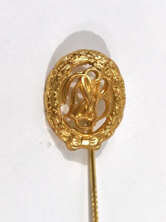 Miniatur, Bundesrepublik Deutschland, Deutsches Sportabzeichen in Gold, Größe 17 mm