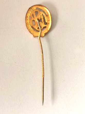 Miniatur DSB Deutscher Sport Bund, Sportabzeichen in Gold, Größe 17 mm