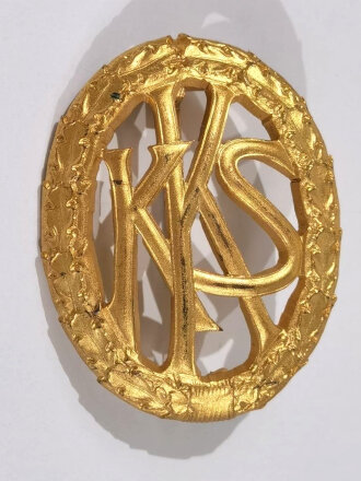 Deutschland nach 1945, Abzeichen " KKS, Kleinkaliber- Schießen " in Gold