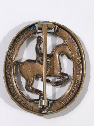 Deutschland nach 1945, Reiterabzeichen in Bronze mit...