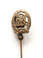 Miniatur, Sportabzeichen DLR in Bronze, frühes Nachkriegsstück, Größe 17 mm
