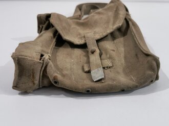 Magazintasche für die Maschinenpistole Steyr Solothurn der Wehrmacht. Getragenes Set, ungereinigt