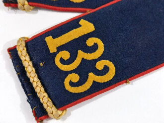 Sachsen, Paar Schulterklappen für Mannschaften im Kgl. Sächs. 9. Infanterie-Regiment Nr. 133