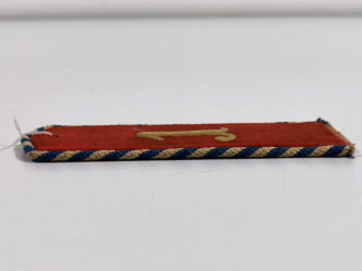 Bayern, Schulterklappe für einen Einjährig-Freiwilligen im Chevauleger Regiment 1 Bamberg. Gesamtlänge 15cm