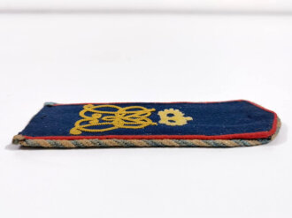 Bayern, Schulterklappe für einen Einjährig Freiwilligen im Königlich Bayerisches 1. Feldartillerie-Regiment „Prinzregent Luitpold“ Gesamtlänge 14,5cm