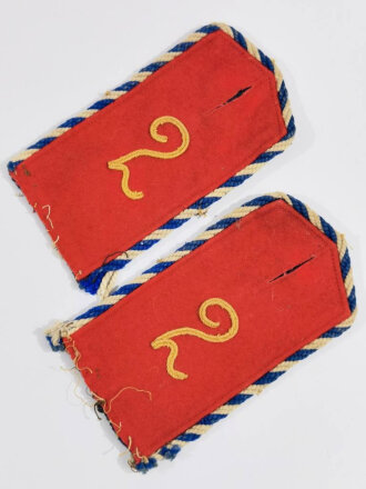 Bayern, Paar Schulterklappen für einen Einjährig Freiwilligen im Reserve-Infanterie-Regiment 2