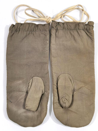 Paar Winter Wendehandschuhe Wehrmacht mausgrau auf...