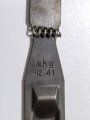 Einführstück zum  MG Gurt Wehrmacht , Hersteller bkg, datiert 1941