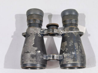 1.Weltkrieg, Fernglas 08. Feldgrauer Originallack, klare Durchsicht