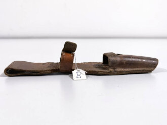 Koppelschuh für K98 Bajonett der Wehrmacht. Ungeschwärztes Stück mit Reichsbetriebsnummer