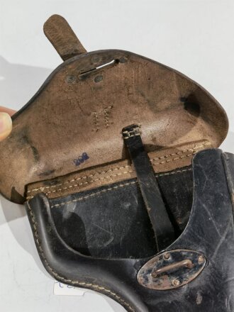 Koffertasche Pistole P38 der Wehrmacht mit Reichsbetriebsnummer. Ungereinigtes Stück