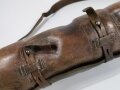 Lederne Tasche für Entfernungsmesser 34 der Wehrmacht. Stärker gebraucht