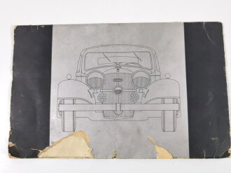 Auto Union "Horch 850 Modellprogramm 1936"   Automobilprospekt , Einband defekt