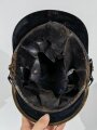 Bayern 1.Weltkrieg, Pickelhaube für Mannschaften aus Blech. Zum Teil beilackiert, die Kokarde sowie das Leder des Kinnriemen sind neuzeitlich ergänzt