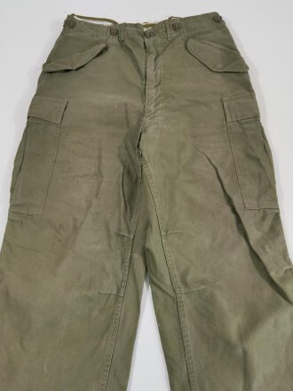 U.S. trousers, field M-1951. Used, uncleaned, Bundweite:...