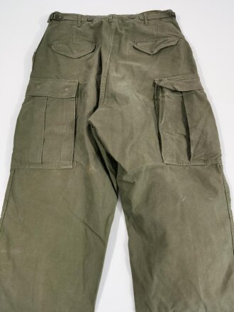 U.S. trousers, field M-1951. Used, uncleaned, Bundweite: 84 cm