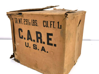 Leerer Karton eines " C.A.R.E" Paketes datiert 1947. Selten