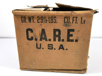 Leerer Karton eines " C.A.R.E" Paketes datiert 1947. Selten