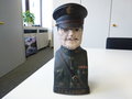 US WWI, General Pershing money box, Original paint, 19cm high