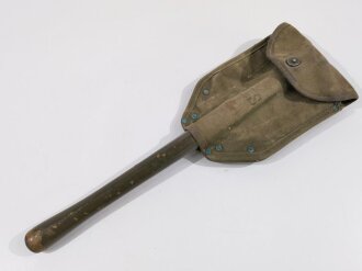 U.S. 1944 dated folding shovel in carrier. Uncleaned