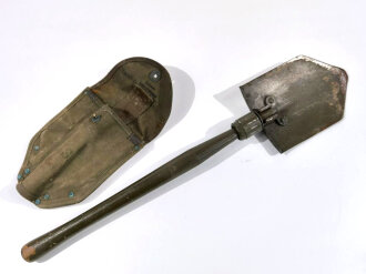U.S. 1944 dated folding shovel in carrier. Uncleaned