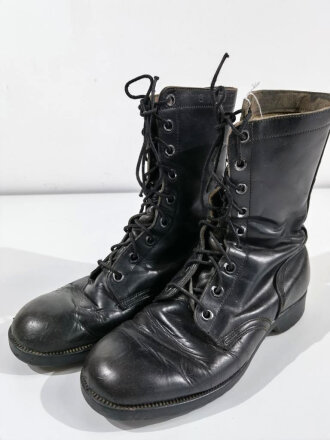 U.S. 1969 dated pair of Vietnam War era black leather...