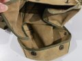 U.S. WWII mine detector bag khaki with OD rim, used