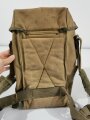 U.S. WWII mine detector bag khaki with OD rim, used