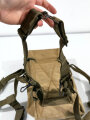 U.S. WWII mine detector bag khaki with OD rim, used