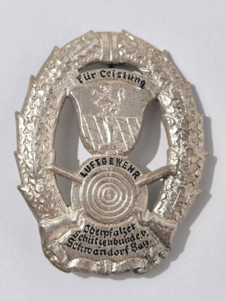Bundesrepublik Deutschland, Schützenabzeichen " Oberpfälzer Schützenbund e.V. für Leistung im Luftgewehr schießen " in Silber