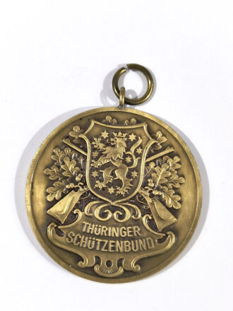 Tragbare Medaille " Thüringer Schützenbund " Erinnerungsmedaille, Durchmesser 42 mm