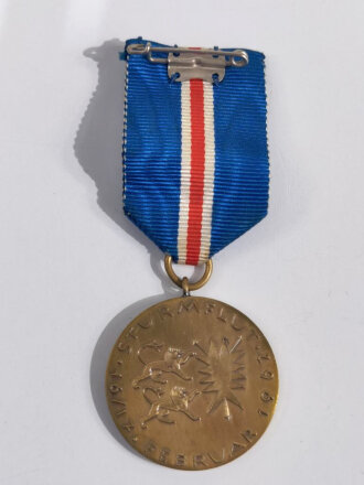 Tragbare Medaille " Sturmflut 16/17. Februar 1962...