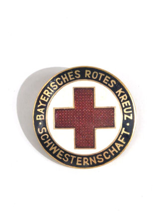 Rotes Kreuz, Brosche " Bayerisches Rotes Kreuz - Schwesternschaft " Durchmesser 34