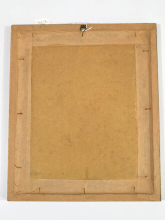 1.Weltkrieg, Kaiser Wilhelm II, farbiger Druck, Original gerahmt, Maße 26 x 31cm