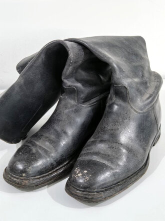 III.Reich, Paar Stiefel für Offiziere. Ungereinigtes Paar, Sohlenlänge 29,5cm