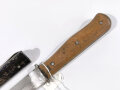 Stiefelmesser Wehrmacht, Hersteller hat1942. Scheide Originallack, ungereinigt