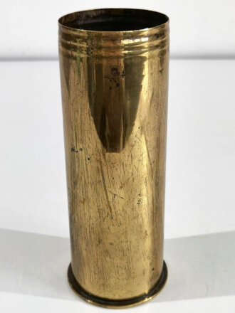 1.Weltkrieg, Kartusche "AEG 1915" Höhe 23cm, Durchmesser 77mm