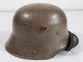 1.Weltkrieg, Stahlhelm Modell 1916. Getragenes Stück, in allen Teilen Original