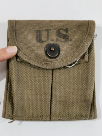 U.S. 1943 dated pouch, magazine, M1 Carbine,  the type adaptable on the stock