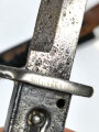 1.Weltkrieg Grabendolch mit  Scheide, Hersteller "F. Koeller & Co" . gereinigtes Stück, die Scheide original lackiert