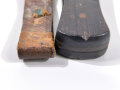 1.Weltkrieg Grabendolch mit  Scheide, Hersteller "Gottlieb Hammesfahr Solingen" ungereinigtes Kammerstück, die Scheide überlackiert
