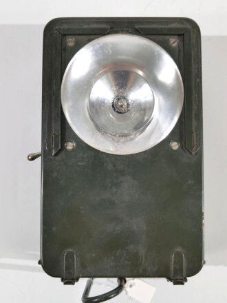 Frankreich ? Grössere Lampe mit Batterie datiert 1967 ? Funktioniert, kein Versand nach Übersee