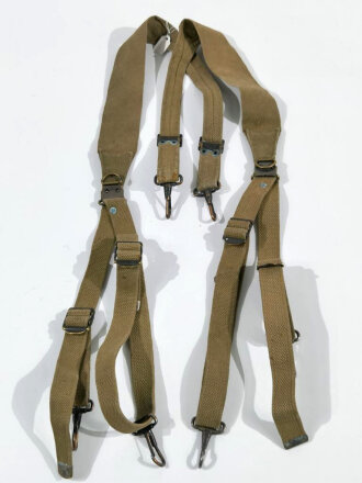 U.S. WWII Suspenders, Belt, M-1936, khaki, used