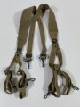 U.S. WWII Suspenders, Belt, M-1936, khaki, used