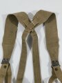 U.S. WWII Suspenders, Belt, M-1936, khaki, used