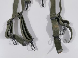 U.S. WWII Suspenders, Belt, M-1936, olive drap, used