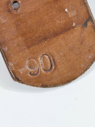 Koppelriemen für Mannschaften des Heeres. Leicht getragenes , spätes Stück mit Reichsbetriebsnummer, Gesamtlänge 92cm