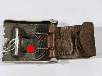 Koppelschloss für Mannschaften des Heeres aus Aluminium, getragenes Stück , Hersteller L.G.&S. 39
