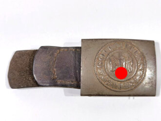 Koppelschloss für Mannschaften des Heeres aus Eisen,getragenes Stück, datiert 1941