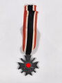 Kriegsverdienstkreuz 2. Klasse 1939 mit Schwertern aus Zink mit langem Bandabschnitt